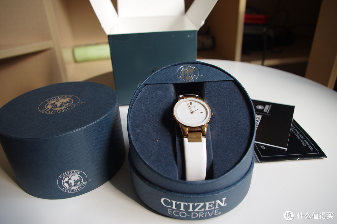 迟到的惊喜：Citizen 西铁城 GA1053-01A Axiom 光动能玫瑰金女士腕表