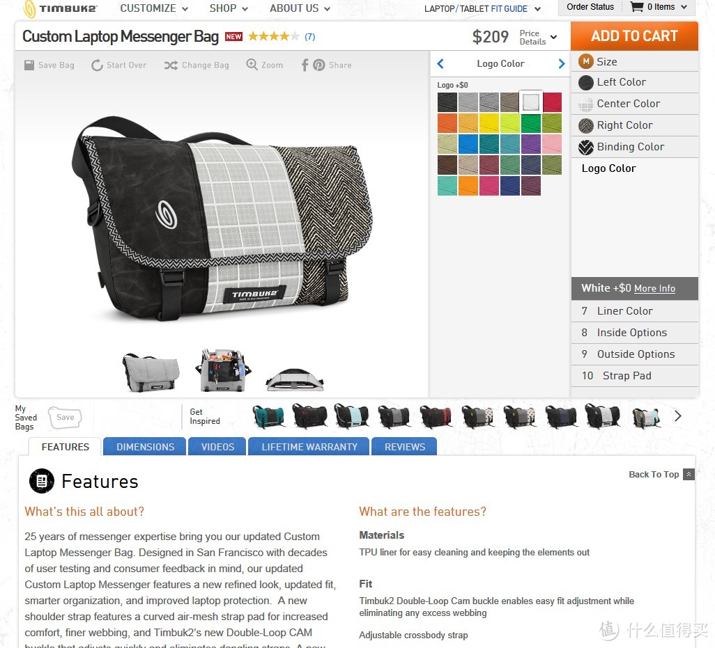 官网定制款 Timbuk2 邮差包，附定制教程