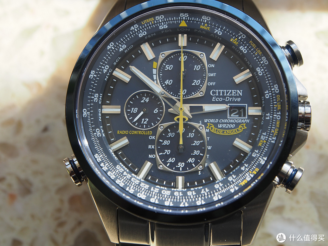 citizen西铁城at802054l蓝天使男款多功能腕表
