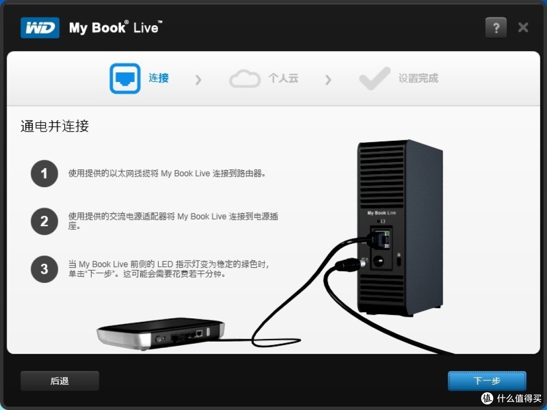 入门级准NAS：WD 西部数据 My Book Live 家庭网络硬盘 2TB