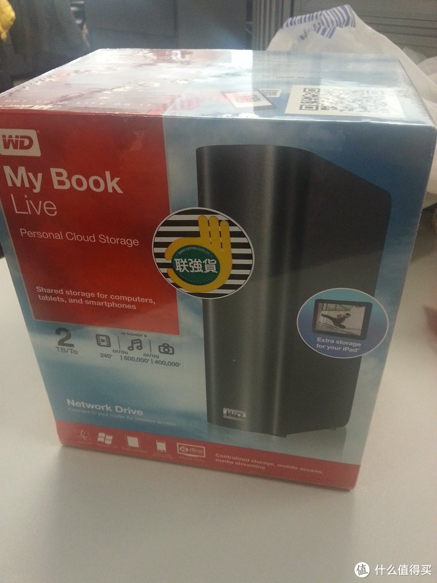 入门级准NAS：WD 西部数据 My Book Live 家庭网络硬盘 2TB