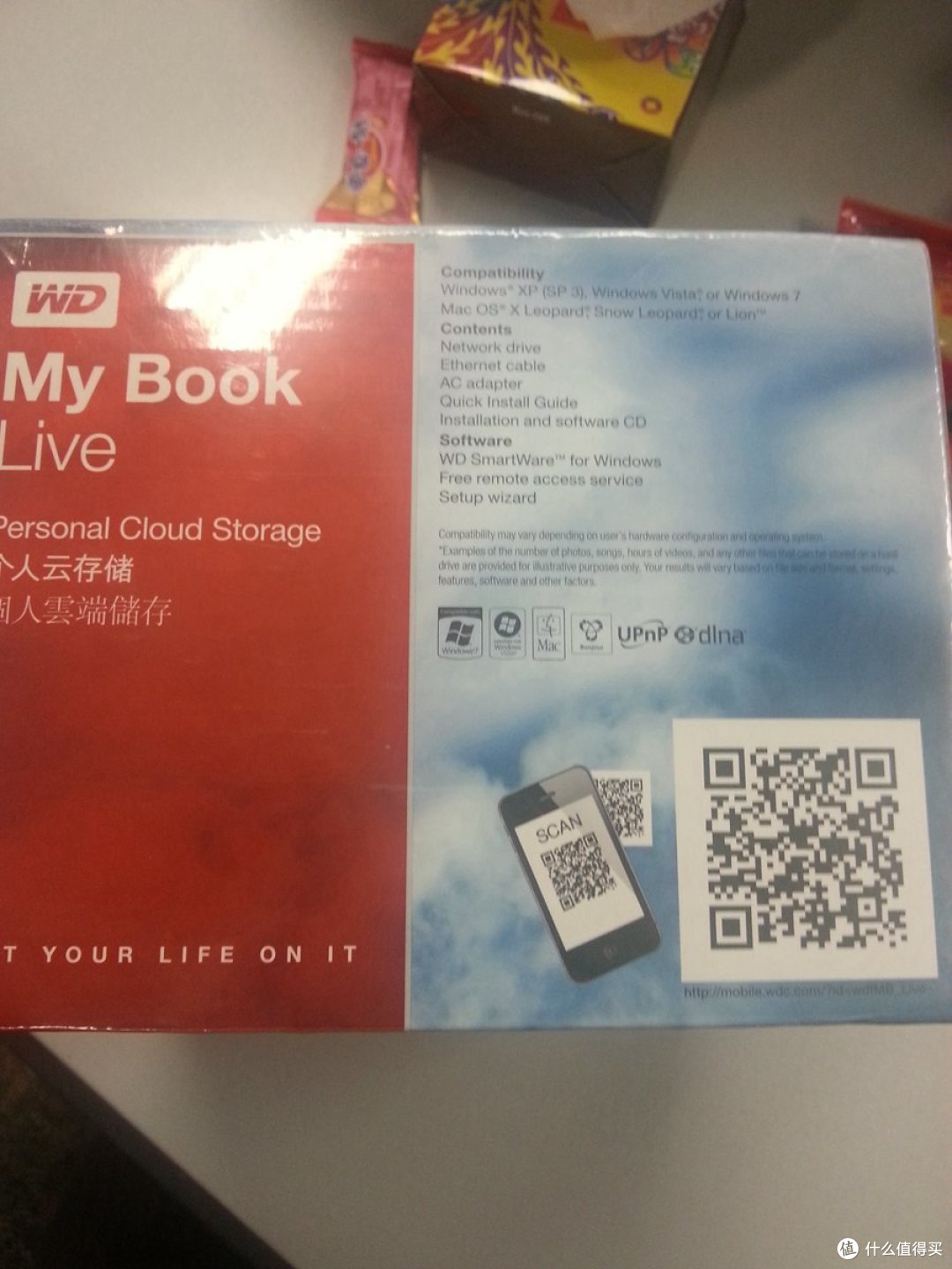 入门级准NAS：WD 西部数据 My Book Live 家庭网络硬盘 2TB