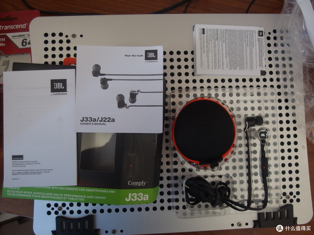 京东神劵剁手记:JBL J33a *级驱动单元 入耳式耳机、Transcend 创见 MicroSDXC 64G 存储卡