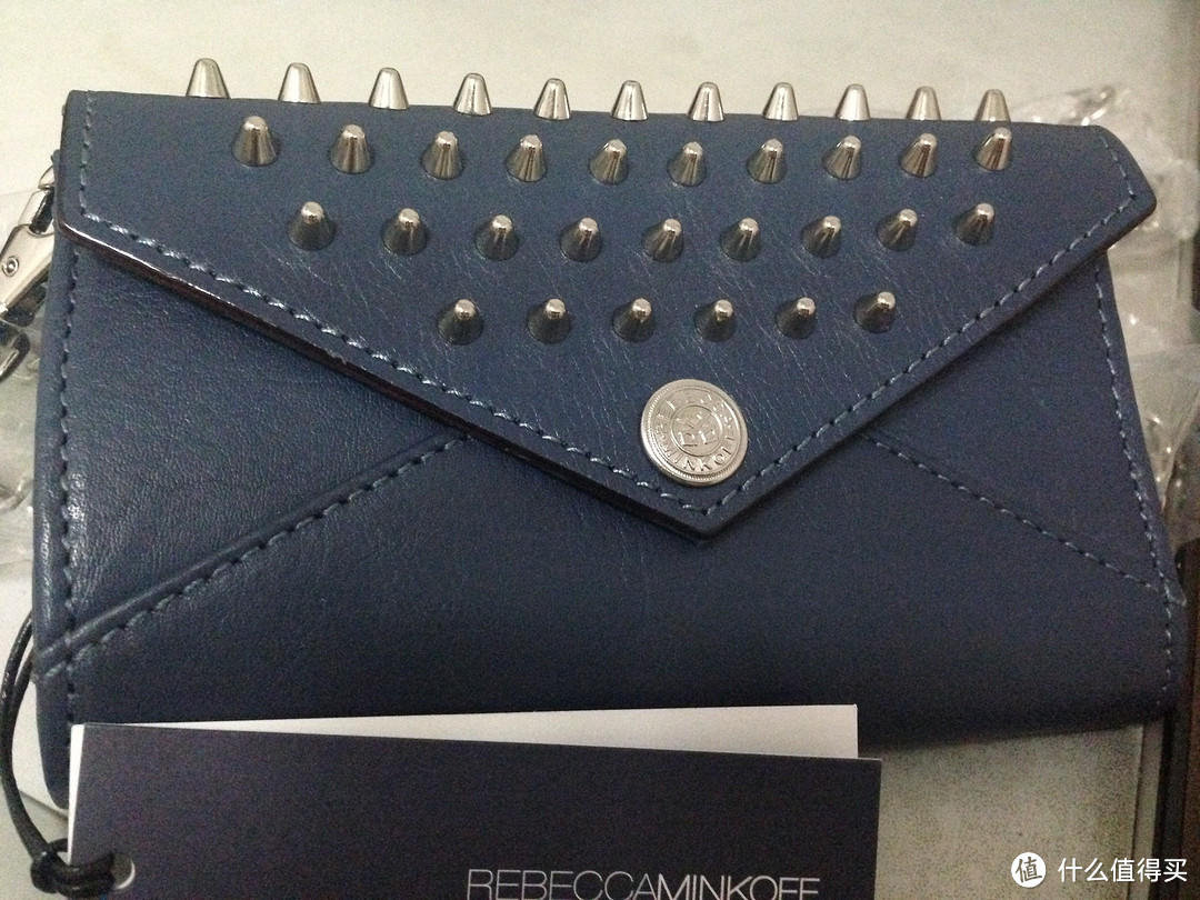 夏季防身必备：Rebecca Minkoff 瑞贝卡·明可弗 Mini Wallet On A Chain 真皮迷你铆钉包