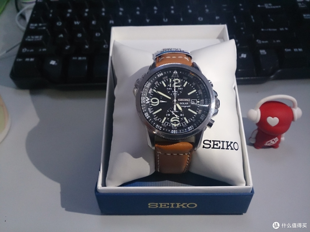 迟来的第一次晒单:SEIKO 精工 SSC081 男款 光动能腕表