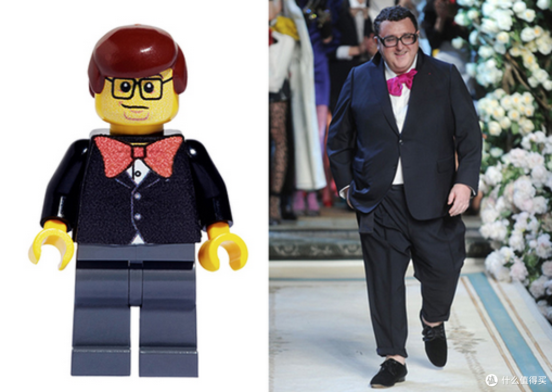乐高版Alber Elbaz（左）和真人颇为相似