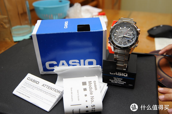 diors神器：CASIO 卡西欧 Edifice系列 EQS500DB-1A1 男士腕表