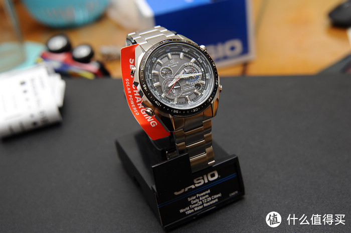 diors神器：CASIO 卡西欧 Edifice系列 EQS500DB-1A1 男士腕表