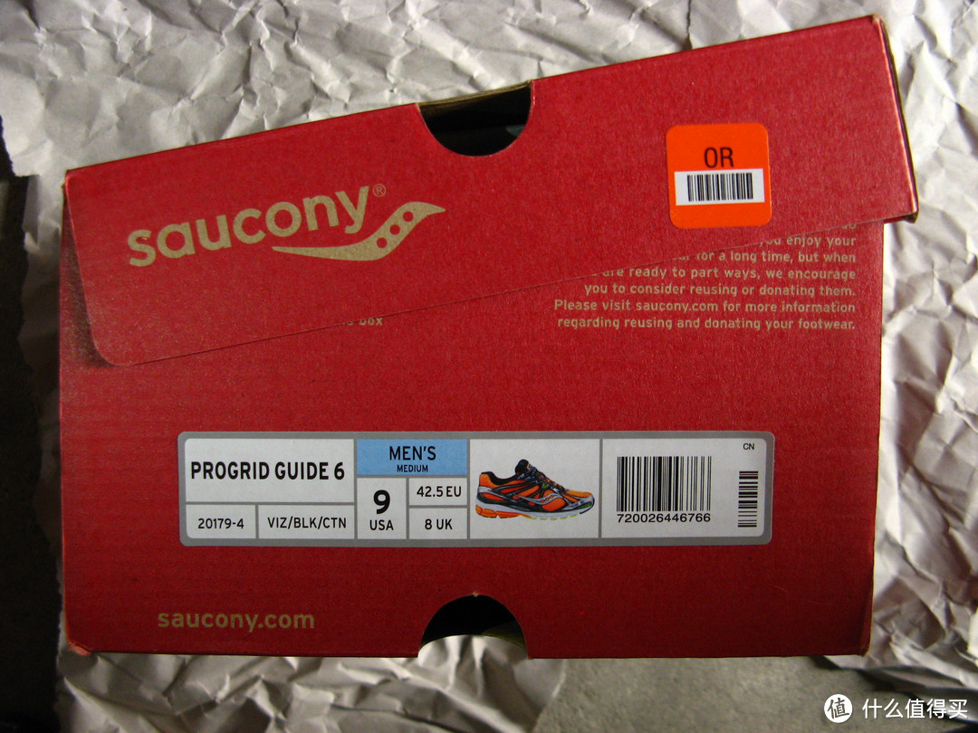 跑向春天——海淘 橙红色 Saucony 索康尼Guide 6 次*级稳定跑鞋