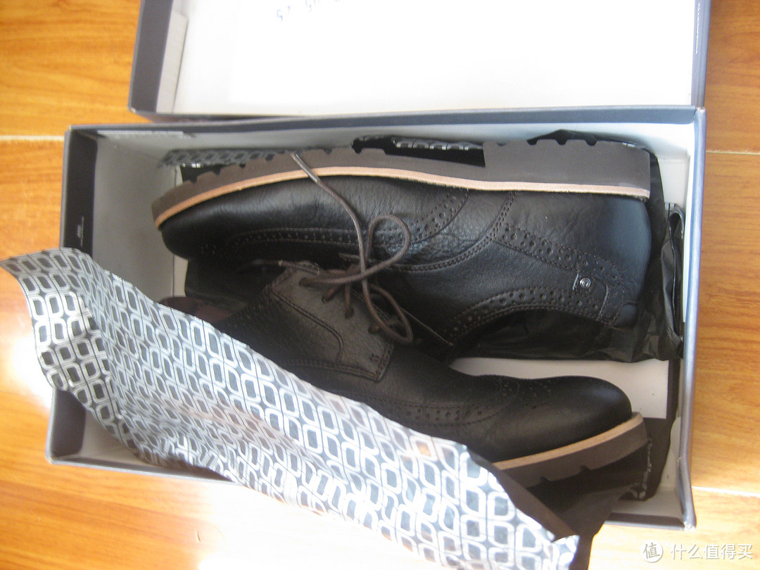 完美邂逅：Rockport 乐步 Ledge Hill Wing Tip 男款牛津鞋