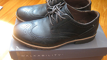 完美邂逅：Rockport 乐步 Ledge Hill Wing Tip 男款牛津鞋