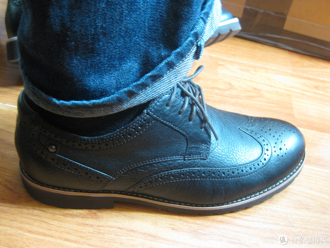 完美邂逅：Rockport 乐步 Ledge Hill Wing Tip 男款牛津鞋