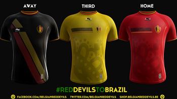 2014巴西世界杯32强战袍巡礼（1）BURRDA比利时国家队