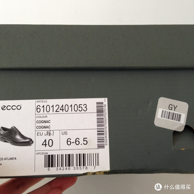 ecco 爱步 Atlanta Wing Tip Oxford 男款正