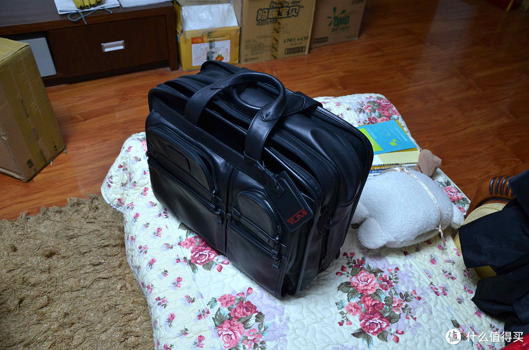 奥巴马同款工作手提包：Tumi Luggage Alpha Large Expandable Organizer 皮质公文包