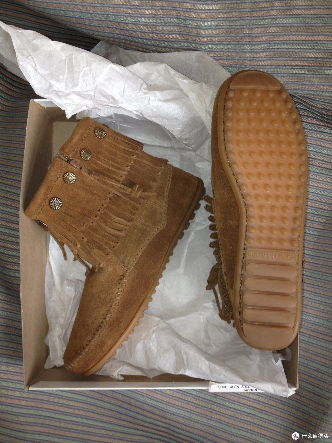 Minnetonka 迷你唐卡 Double Fringe Side Zip Boot 双层流苏柳丁侧拉链短靴