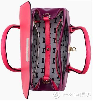 kate spade 凯特·丝蓓 NEW YORK 粉色拼色女款斜跨包，翻包大作战