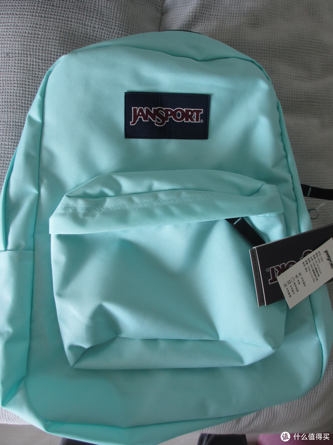 继续年轻：JanSport SuperBreak 超级叛逆 T501 校园双肩背包，嫩嫩的薄荷绿到手