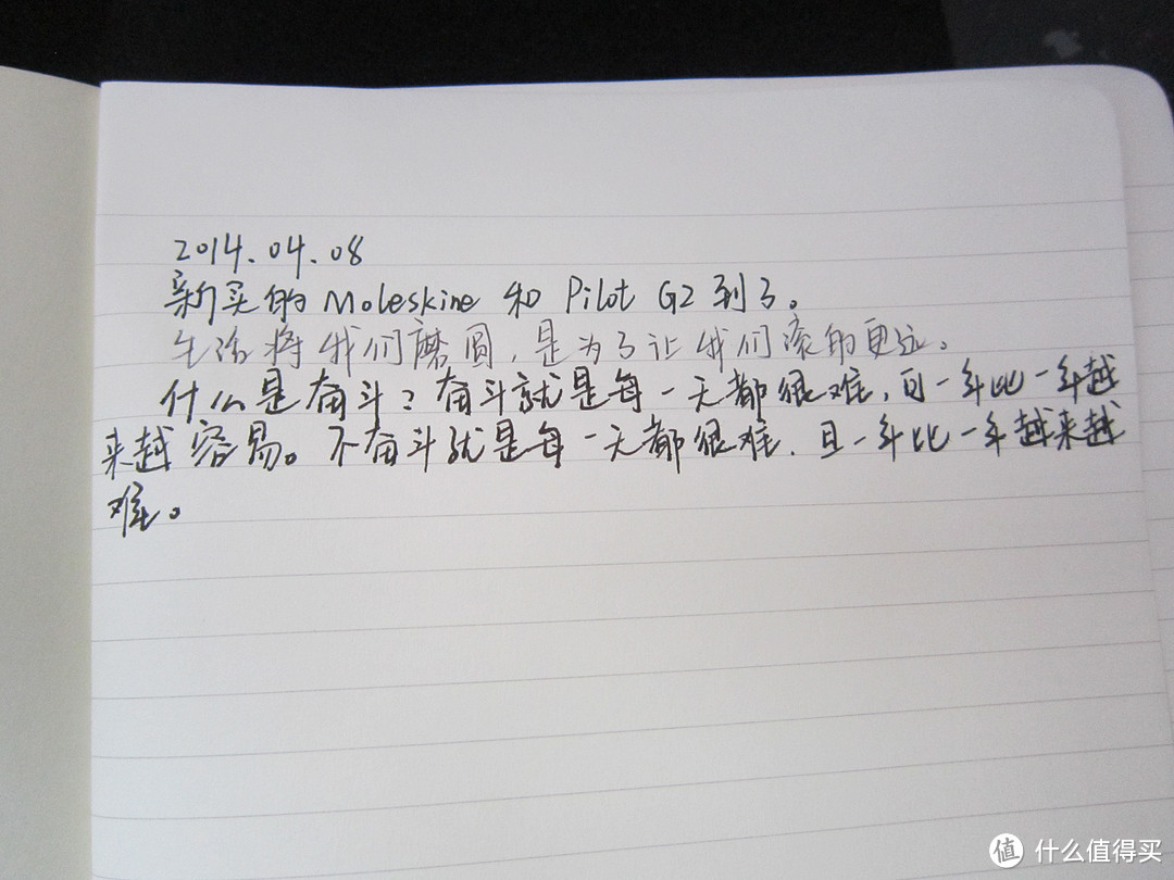 Perfect Match：Moleskine 经典 横线记事本 + PILOT 百乐 G-2 水笔