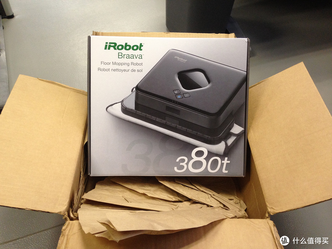 iRobot Braava 380t 拖地机器人 开箱使用 + 廉价湿拖布方案