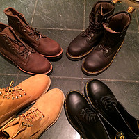 【真人受】Chippewa 6" Rugged Handcrafted 男款工装靴+Dr. Martens Icon 7B10 马丁靴+Timberland 天木兰 10066