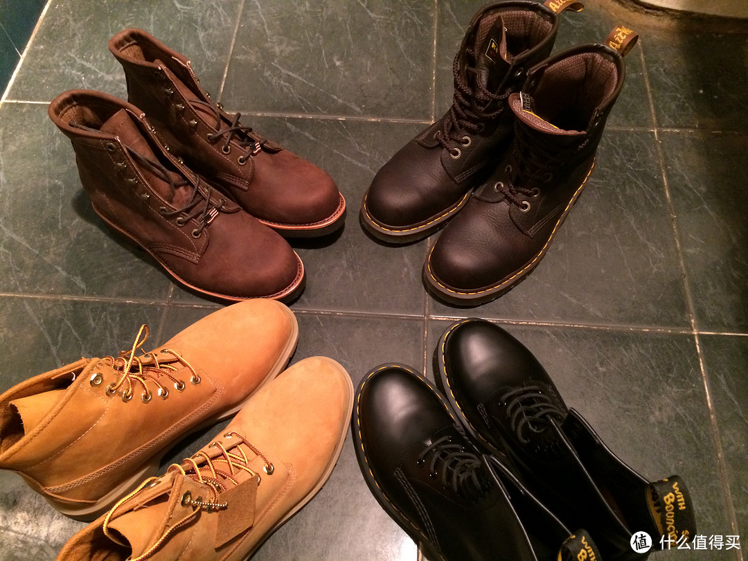 【真人受】Chippewa 6" Rugged Handcrafted 男款工装靴+Dr. Martens Icon 7B10 马丁靴+Timberland 天木兰 10066