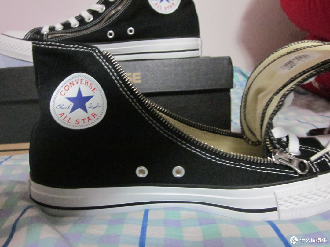 匡威脑残粉的自我修养:CONVERSE 匡威 2013 ALL STAR 斜拉链高帮中性硫化鞋 141020C