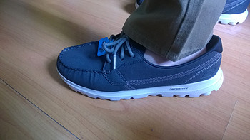 舒适第一：Skechers 斯凯奇 ON-THE-GO系列 男 时尚轻便帆船休闲鞋 53557C