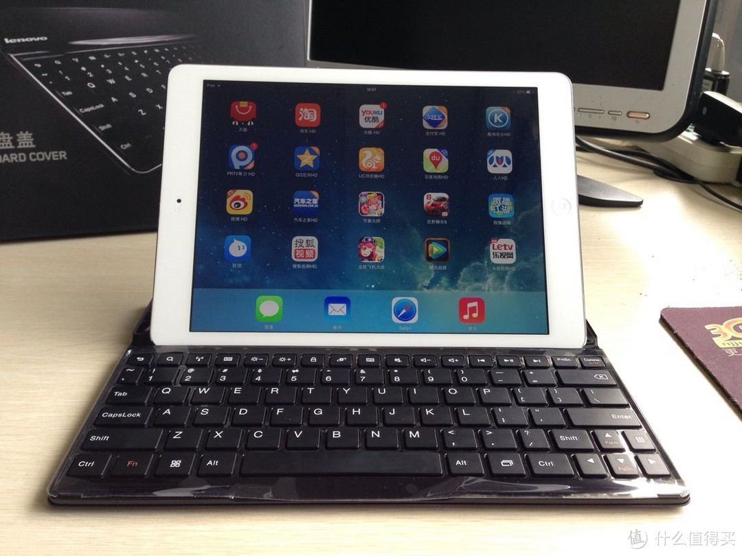 iPad air的好基友：lenovo 联想 S6000 蓝牙键盘