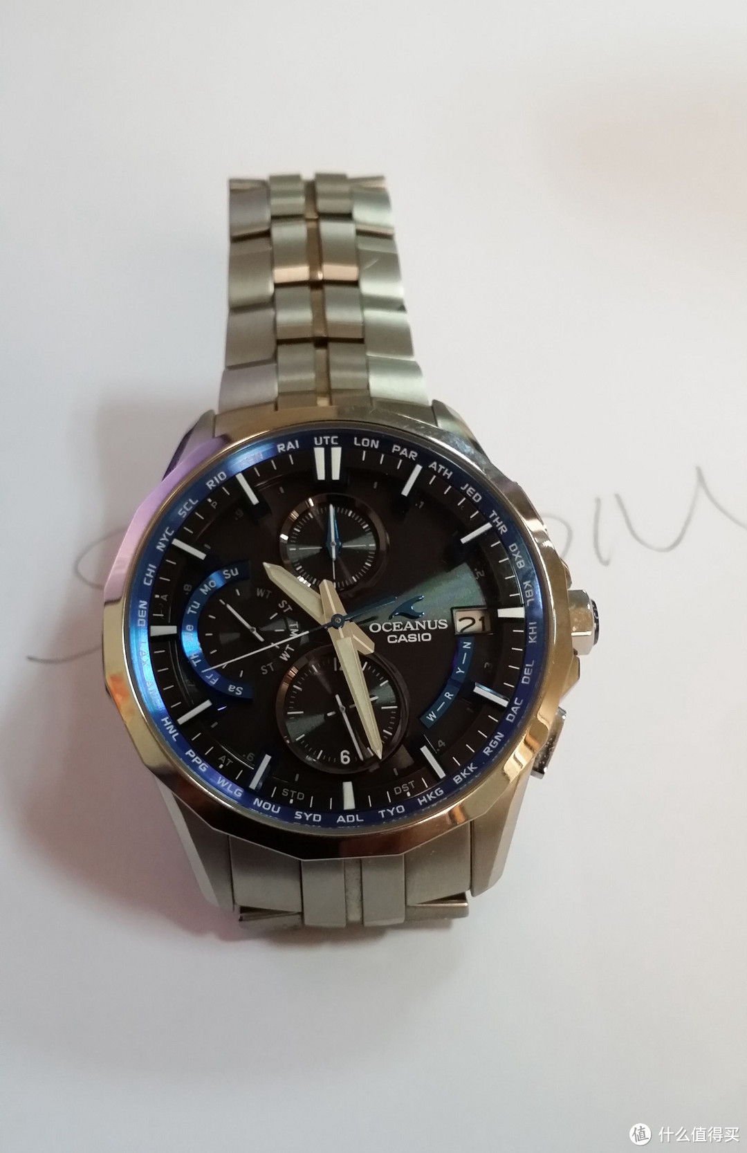 到底值不值？CASIO 卡西欧 OCEANUS MANTA 海神 OCW-S3000-1AJF 男款腕表