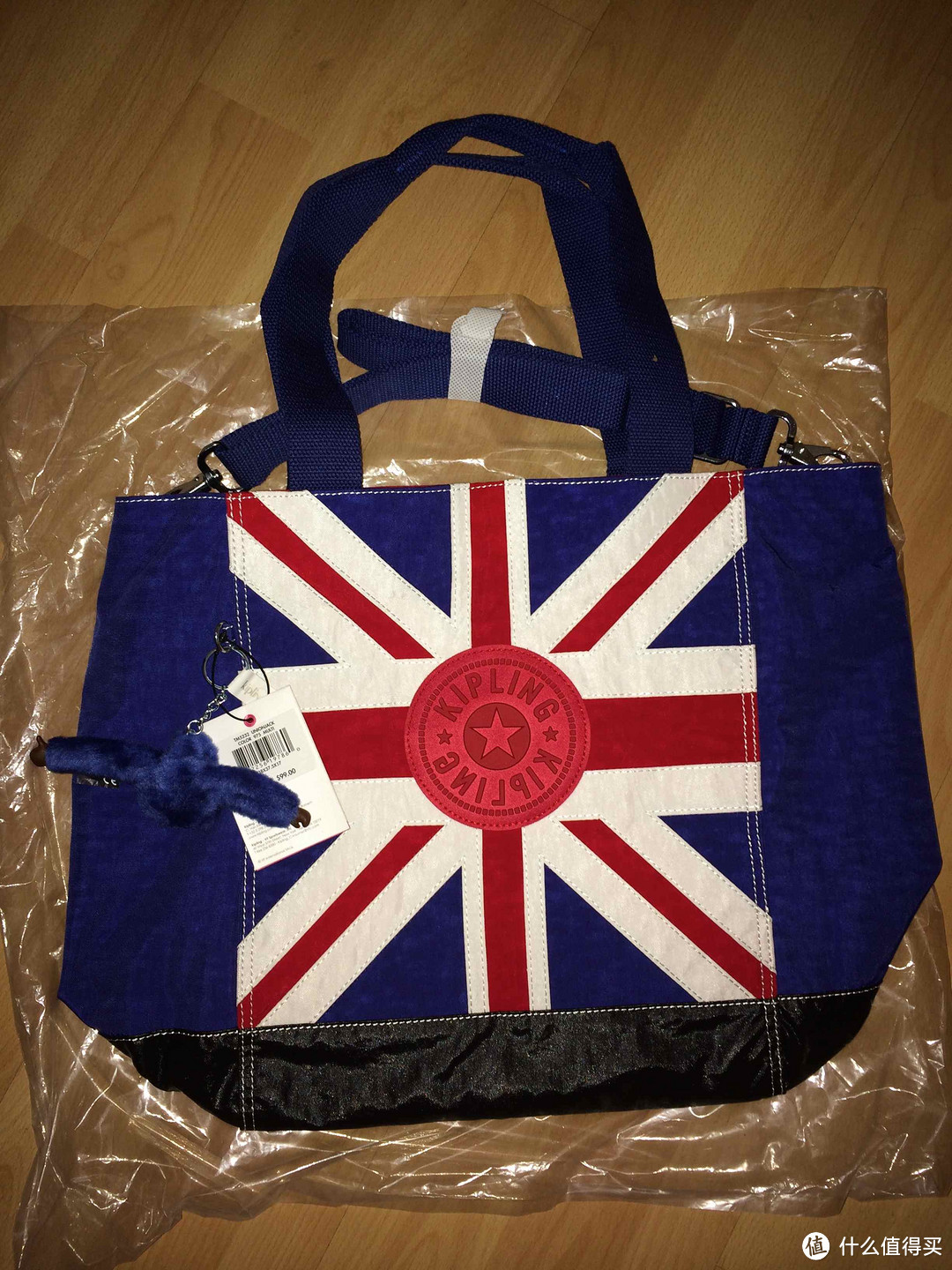 腐国Style：Kipling 凯普林 Shopper Combo Union Jack Tote 女款单肩挎包