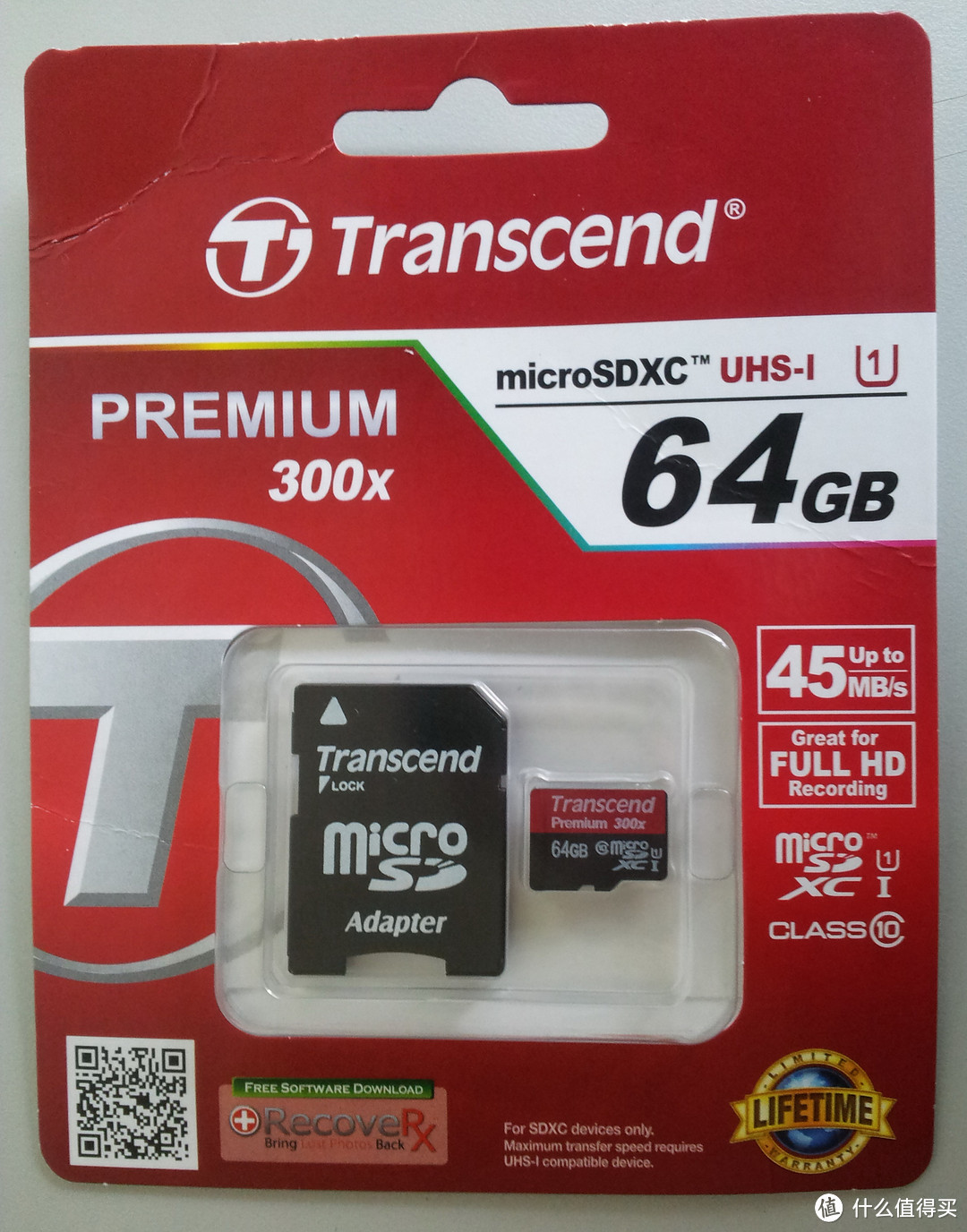 Transcend 创见 MicroSDXC（TF）UHS-I 300X 64G 存储卡+kingston 金士顿 USB 3.0 读卡器 FCR-HS3