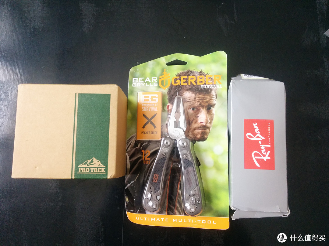 夏季户外装备：Gerber 戈博 多功能工具钳 31-000749+Ray-Ban 雷朋 RB2132 太阳镜+Casio 卡西欧 PRW2500-1 男款腕表