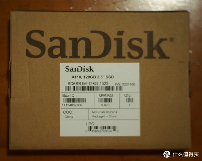 谁是谁的马甲——SanDisk 闪迪 X110 128G SSD 企业级固态硬盘