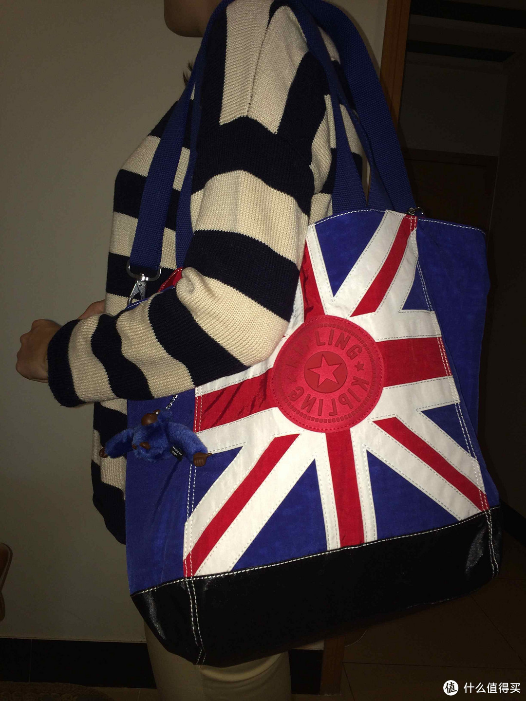 腐国Style：Kipling 凯普林 Shopper Combo Union Jack Tote 女款单肩挎包