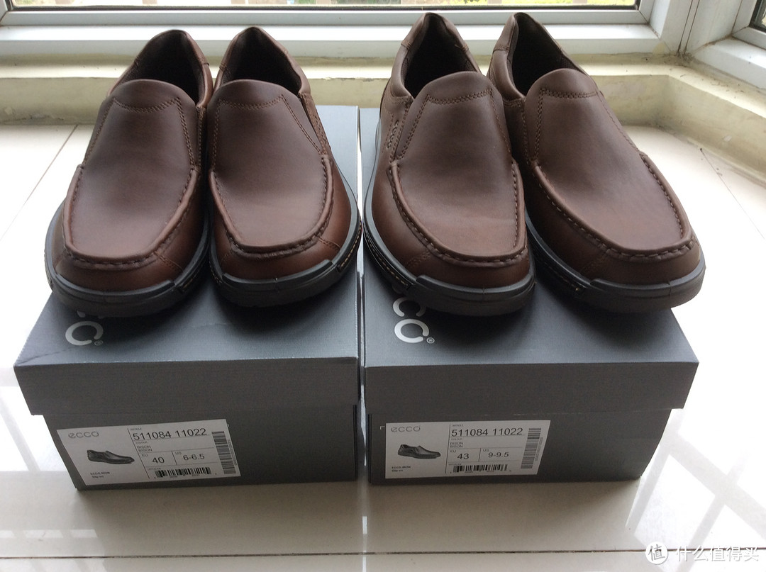 上阵父子鞋：ECCO 爱步 Iron Slip On 铁人 男士真皮乐福鞋