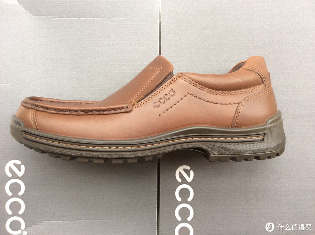 上阵父子鞋：ECCO 爱步 Iron Slip On 铁人 男士真皮乐福鞋