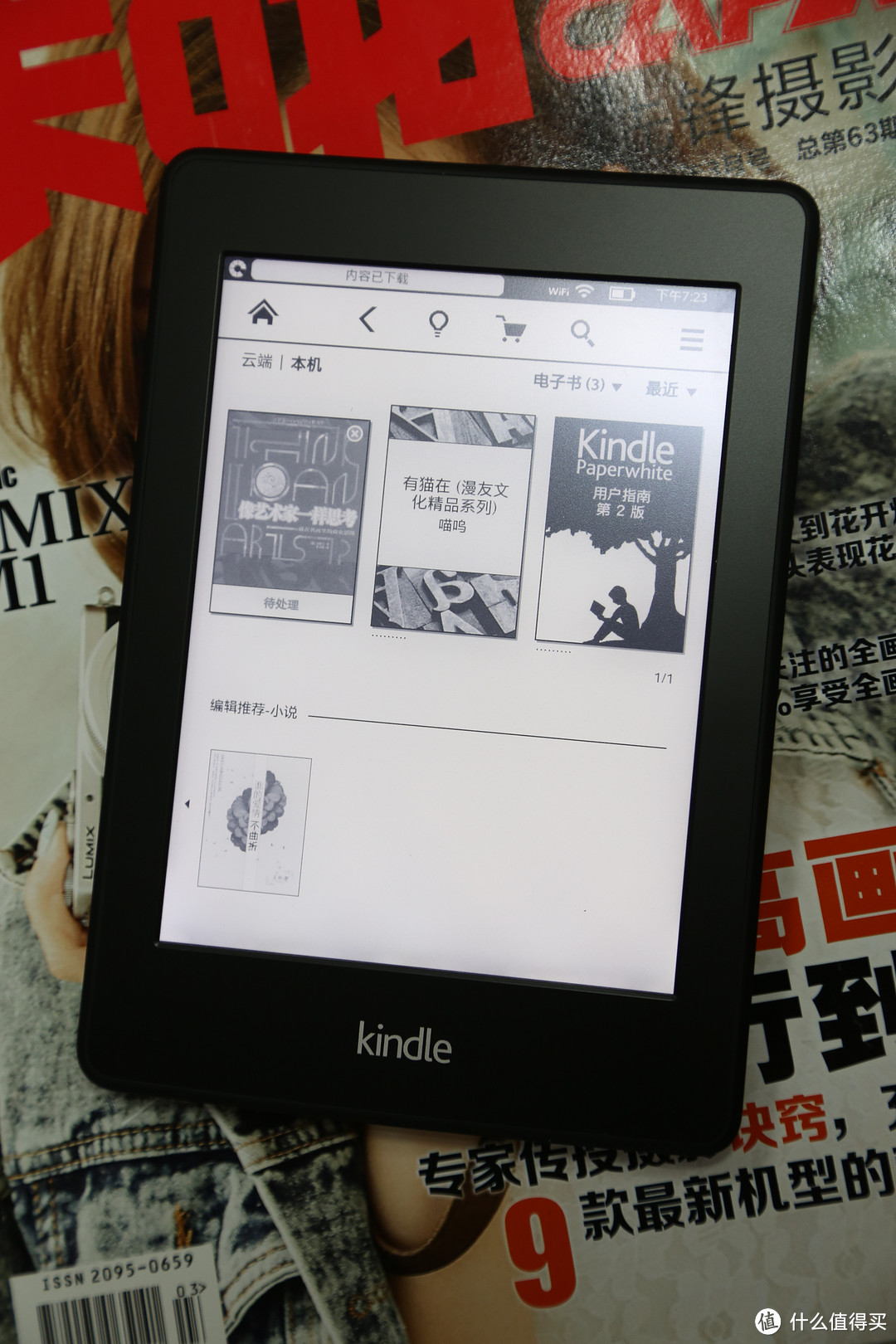 京东购入 Kindle Paperwhite 2，附DIY 小清新 保护套