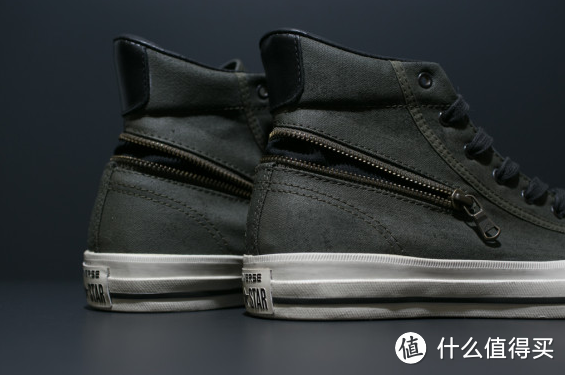 拉链帆布鞋 CONVERSE匡威 x John Varvatos 推拉链高帮鞋款