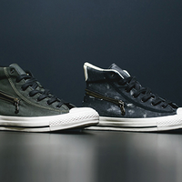 拉链帆布鞋 CONVERSE匡威 x John Varvatos 推拉链高帮鞋款