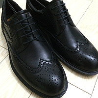 ecco 爱步 Atlanta Wing Tip Oxford 男款正装系带皮鞋+Rockport 乐步 Ellingwood 男款商务正装鞋