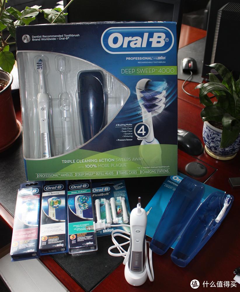 Oral-B 欧乐B Professional Deep Sweep 4000型/D29 电动牙刷 2套装