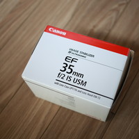 佳能 EF 35mm f/2 IS USM 广角定焦镜头开箱晒物(主体|遮光罩|开关|镜头盖|镜片)