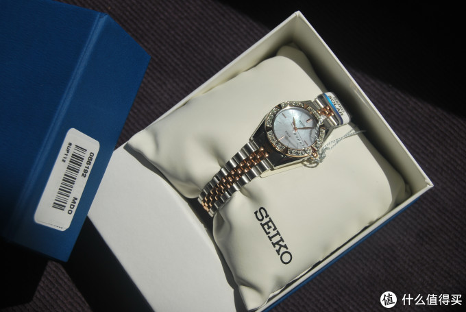 Seiko 精工 女款太阳能腕表 SUP112+SKAGEN 诗格恩 经典款腕表 O396XSSLB