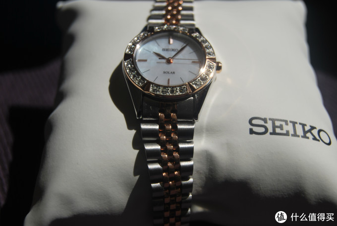 Seiko 精工 女款太阳能腕表 SUP112+SKAGEN 诗格恩 经典款腕表 O396XSSLB