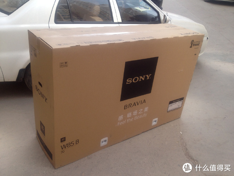 扔鞋决定的结果：SONY 索尼 KDL-70W850B 70英寸全高清3D LED液晶电视