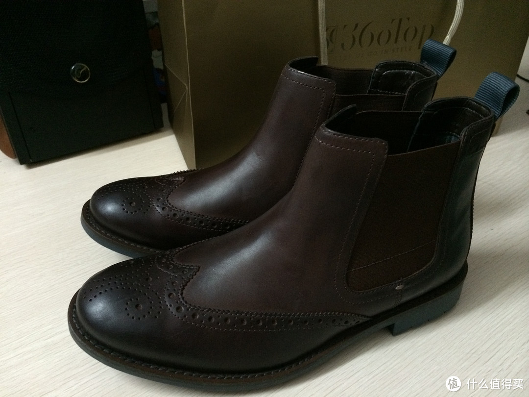 【真人秀】Clarks 其乐 GARNET HI 栗色男款短靴+ECCO 爱步 Atlanta Wing 正装系带男士皮鞋