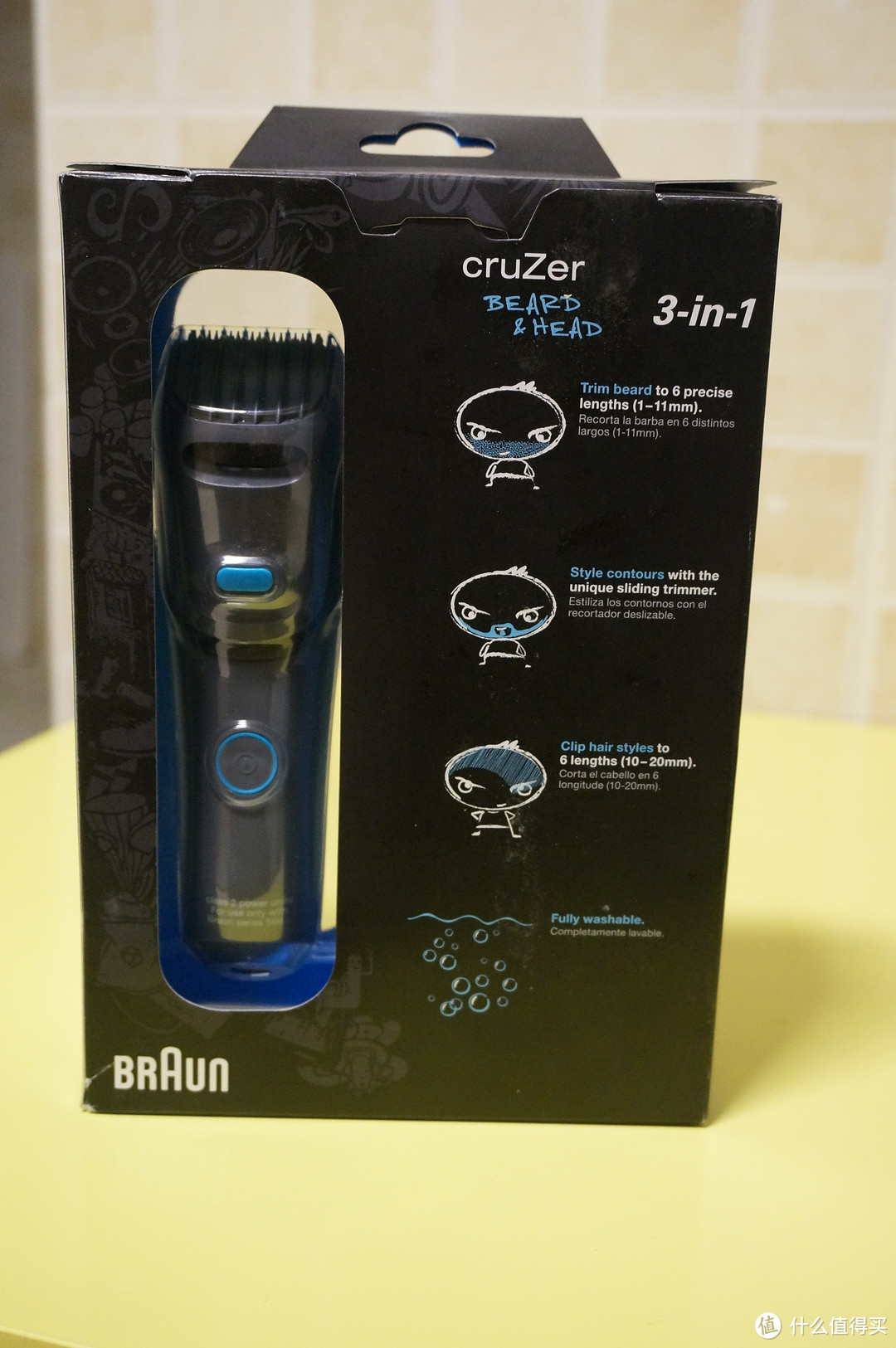 我去年买了个刀：Braun 博朗 Cruzer 5 多功能 电动理发器