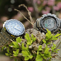 Citizen 西铁城 空中之鹰系列 JY0040-59L 男士光动能表 & CASIO 卡西欧 PAG240T-7CR Pathfinder 男款多功能太阳能腕表