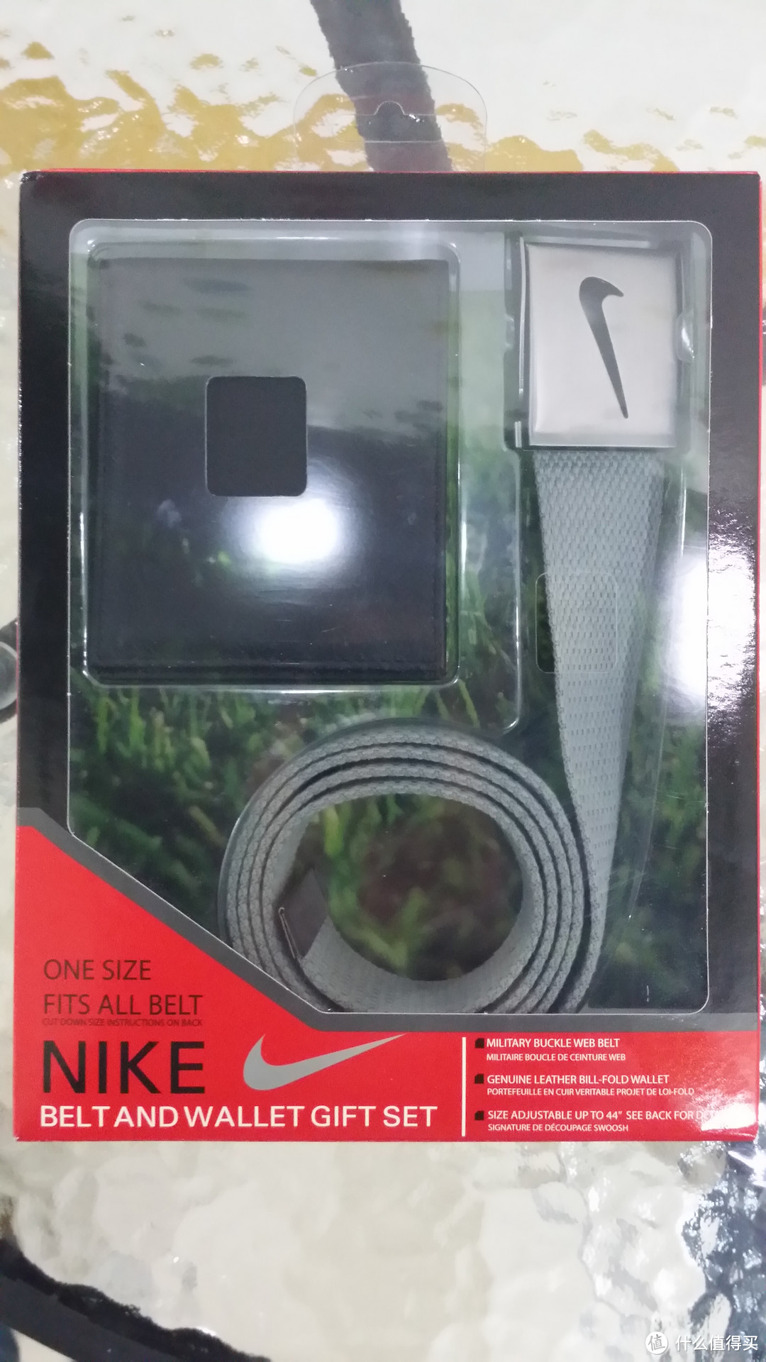 凑单品 NIKE 耐克 Web Belt/Wallet Combo 钱包+腰带套装